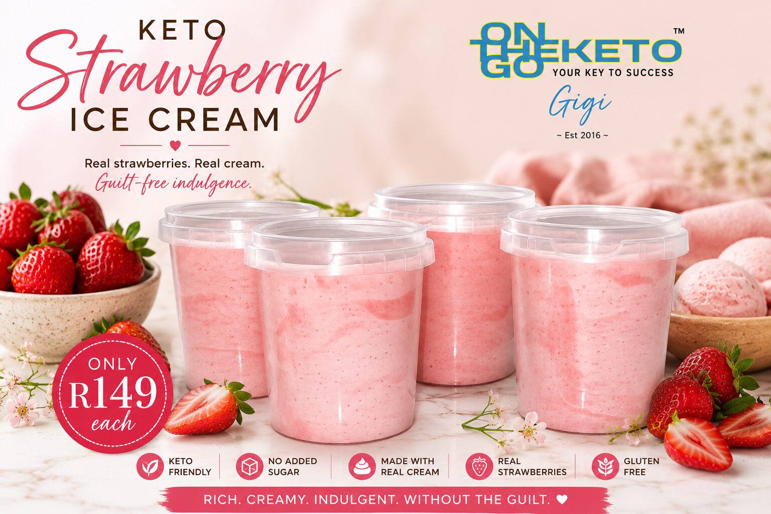 💝Keto Strawberry Ice Cream💝 - Image 2