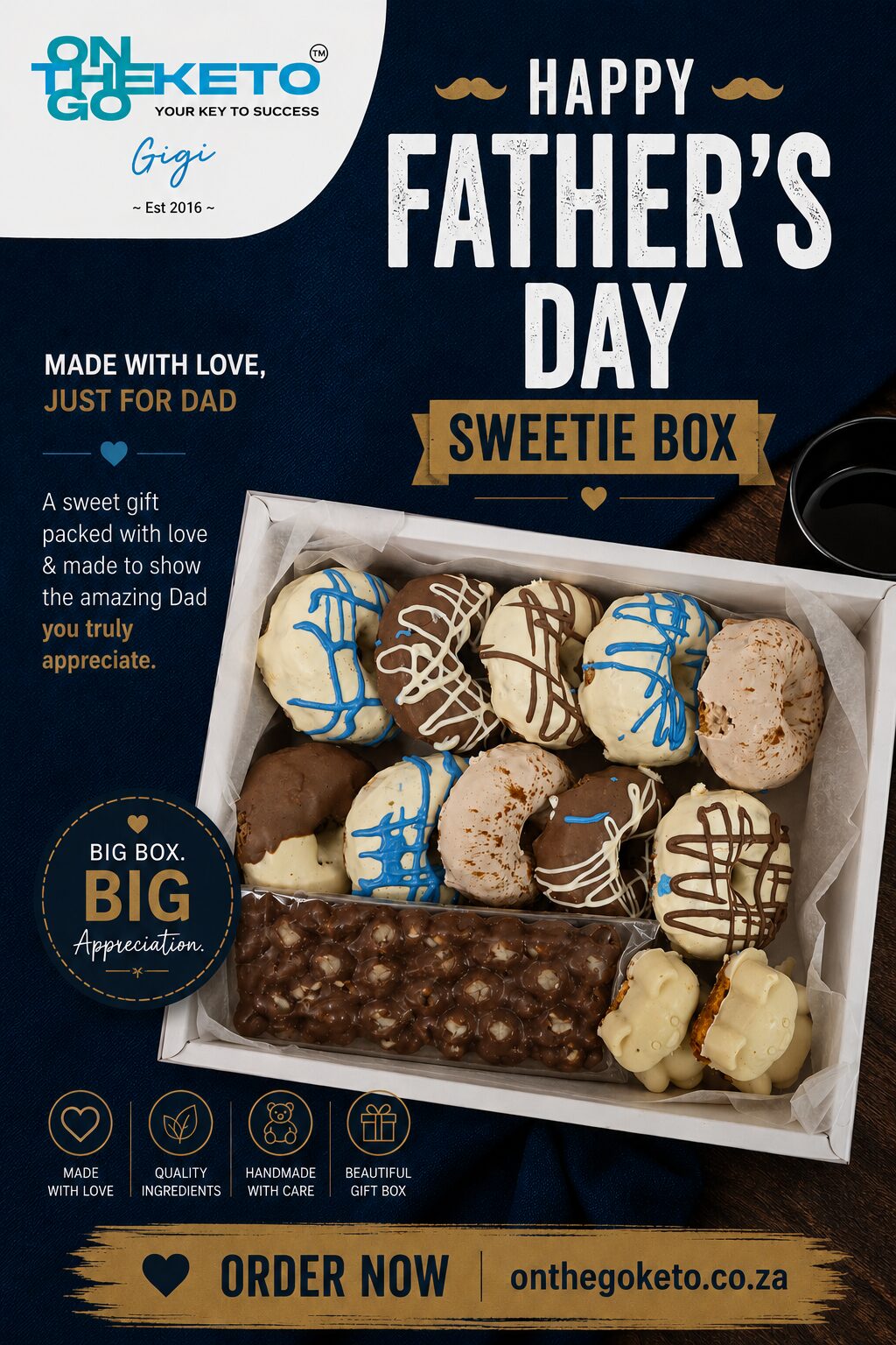 Fathers Day Big Daddy Donut Box