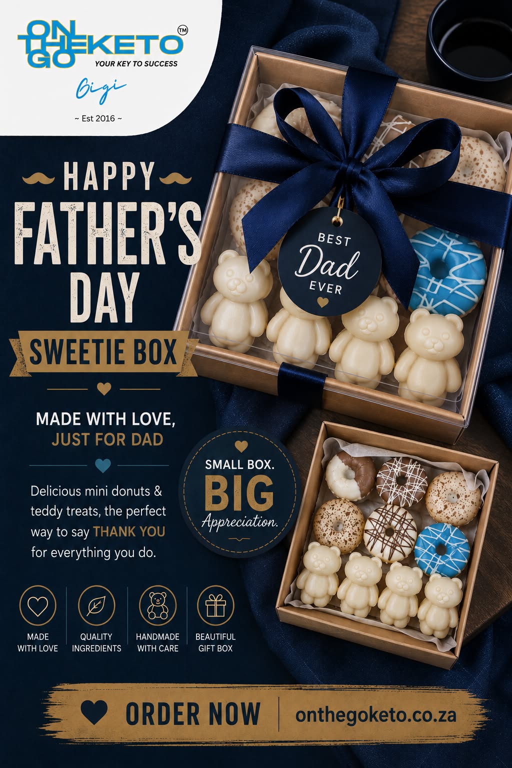 Fathers Day Donut Disturb Box